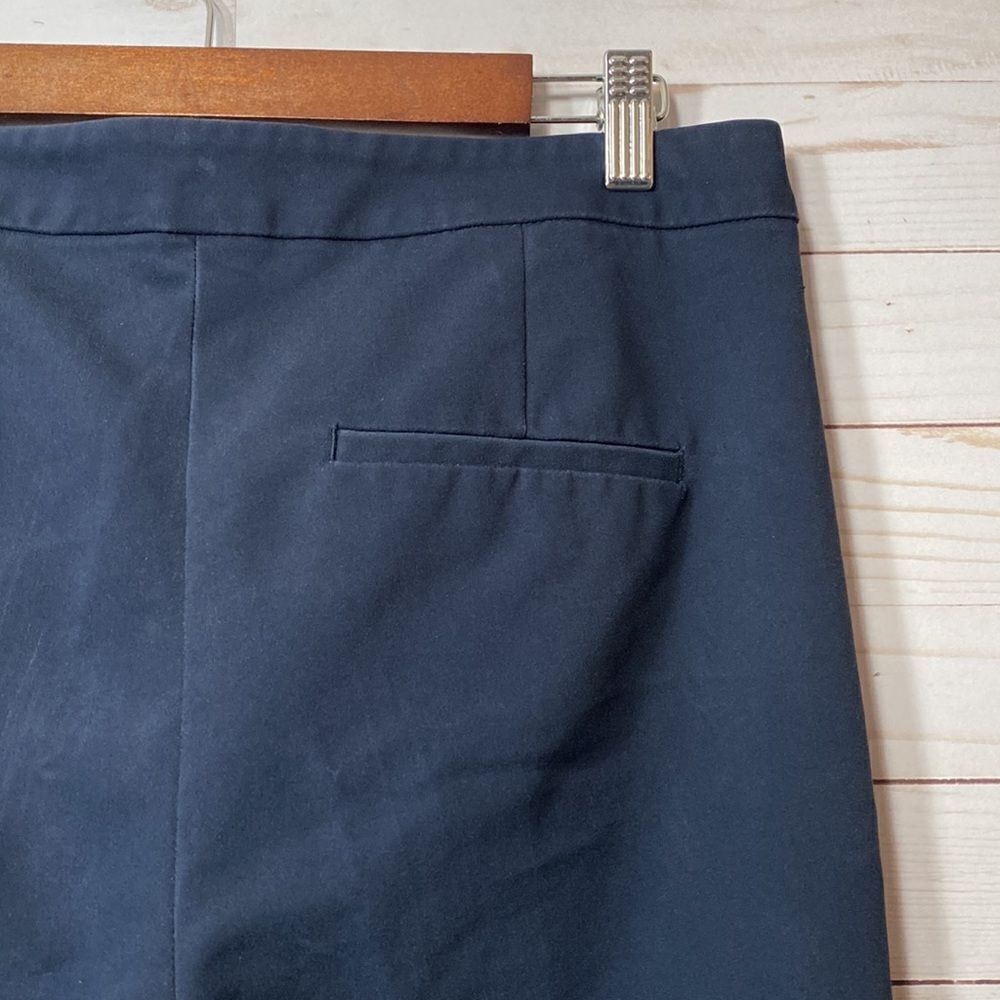 Zara Basic Navy Blue Side Pockets Pants - Picture 8 of 14
